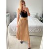 Sukně dlouhá skládaná s páskem dámská (S/M/L ONE SIZE) ITALSKá MóDA IM324050/DU