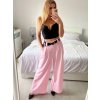 Kalhoty dlouhé s páskem dámské (S/M ONE SIZE) ITALSKÁ MÓDA IMWAD24026/DU