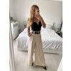 Kalhoty dlouhé s páskem dámské (S/M ONE SIZE) ITALSKÁ MÓDA IMWAD24026/DU