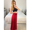 Sukně skládaná s páskem dlouhá dámská (S/M ONE SIZE) ITALSKÁ MÓDA IMM23M23192/DU (Velikost S/M/L, Barva béžová)