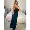 Sukně skládaná s páskem dlouhá dámská (S/M ONE SIZE) ITALSKÁ MÓDA IMM23M23192/DU (Velikost S/M/L, Barva béžová)