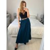 Sukně skládaná s páskem dlouhá dámská (S/M ONE SIZE) ITALSKÁ MÓDA IMM23M23192/DU (Velikost S/M/L, Barva béžová)