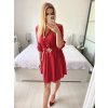 Šaty košilové s páskem dlouhý rukáv dámské (S/M ONE SIZE) ITALSKÁ MÓDA IMWGS234669/DU (Velikost S/M/L, Barva béžová)