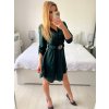 Šaty košilové s páskem dlouhý rukáv dámské (S/M ONE SIZE) ITALSKÁ MÓDA IMWGS234669/DU (Velikost S/M/L, Barva béžová)