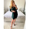 Šaty košilové s páskem dlouhý rukáv dámské (S/M ONE SIZE) ITALSKÁ MÓDA IMWGS234669/DU (Velikost S/M/L, Barva béžová)