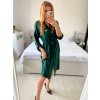 Šaty košilové dlouhý rukáv dámské (S/M ONE SIZE) ITALSKÁ MÓDA IMWGB233769/DU (Velikost S/M/L, Barva Černá)