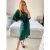 Šaty košilové dlouhý rukáv dámské (S/M ONE SIZE) ITALSKÁ MÓDA IMWGB233769/DU (Velikost S/M/L, Barva Černá)
