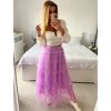 Sukně dlouhá dámská (S/M/L ONE SIZE) ITALSKÁ MÓDA IMWM24133/DU (Velikost M/L, Barva béžová)