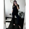 Souprava mušelínová košile a kalhoty dámská (S/M/L ONE SIZE) ITALSKÁ MÓDA IMWBH24013/DUR (Velikost M/L, Barva béžová)