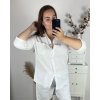Košile mušelínová dlouhý rukáv dámská (L/XL/2XL ONE SIZE) ITALSKÁ MÓDA IMWBH24014/DU (Velikost XL/2XL, Barva fialová)