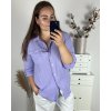 Košile mušelínová dlouhý rukáv dámská (L/XL/2XL ONE SIZE) ITALSKÁ MÓDA IMWBH24014/DU (Velikost XL/2XL, Barva fialová)