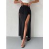Kraťasy se sukní šifon dámské (S/M/L ONE SIZE) ITALSKÁ MÓDA IMWDK24004/DUR (Velikost M/L, Barva bílá)
