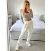 Kalhoty dlouhé dámské (S/M/L ONE SIZE) ITALSKá MODA IM424300/DU (Velikost M/L, Barva bílá)