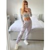 Kalhoty dlouhé dámské (S/M/L ONE SIZE) ITALSKá MODA IM424300/DU (Velikost M/L, Barva bílá)