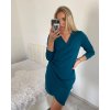 Šaty elegantní dlouhý rukáv dámská (S/M ONE SIZE) ITALSKÁ MÓDA IMM23M8736/DU (Velikost S/M/L, Barva Černá)