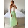 Sukně dlouhá dámská (S/M ONE SIZE) ITALSKÁ MÓDA IMWD24148/DU (Velikost S/M/L, Barva bílá)