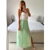 Sukně dlouhá dámská (S/M ONE SIZE) ITALSKÁ MÓDA IMWD24148/DU (Velikost S/M/L, Barva bílá)