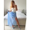 Sukně dlouhá dámská (S/M ONE SIZE) ITALSKÁ MÓDA IMWD24148/DU (Velikost S/M/L, Barva bílá)