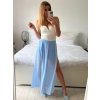 Sukně dlouhá dámská (S/M ONE SIZE) ITALSKÁ MÓDA IMWD24148/DU (Velikost S/M/L, Barva bílá)