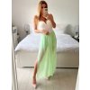 Sukně dlouhá dámská (S/M ONE SIZE) ITALSKÁ MÓDA IMWD24148/DU (Velikost S/M/L, Barva bílá)