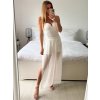 Sukně dlouhá dámská (S/M ONE SIZE) ITALSKÁ MÓDA IMWD24148/DU (Velikost S/M/L, Barva bílá)