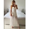 Sukně dlouhá dámská (S/M ONE SIZE) ITALSKÁ MÓDA IMWD24148/DU (Velikost S/M/L, Barva bílá)
