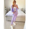 Sako elegantní dlouhý rukáv dámské (S/M ONE SIZE) ITALSKÁ MÓDA IMPLI228760/DU (Velikost S/M/L, Barva fialová)