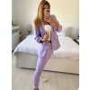 Sako elegantní dlouhý rukáv dámské (S/M ONE SIZE) ITALSKÁ MÓDA IMPLI228760/DU (Velikost S/M/L, Barva fialová)