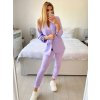Sako elegantní dlouhý rukáv dámské (S/M ONE SIZE) ITALSKÁ MÓDA IMPLI228760/DU (Velikost S/M/L, Barva fialová)
