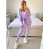 Sako elegantní dlouhý rukáv dámské (S/M ONE SIZE) ITALSKÁ MÓDA IMPLI228760/DU (Velikost S/M/L, Barva fialová)