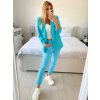 Sako elegantní dlouhý rukáv dámské (S/M ONE SIZE) ITALSKÁ MÓDA IMPLI228760/DU (Velikost S/M/L, Barva fialová)