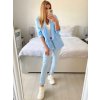 Sako elegantní dlouhý rukáv dámské (S/M ONE SIZE) ITALSKÁ MÓDA IMPLI228760/DU (Velikost S/M/L, Barva fialová)