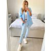 Sako elegantní dlouhý rukáv dámské (S/M ONE SIZE) ITALSKÁ MÓDA IMPLI228760/DU (Velikost S/M/L, Barva fialová)