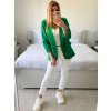 Sako elegantní dlouhý rukáv dámské (S/M ONE SIZE) ITALSKÁ MÓDA IMPLI228760/DU (Velikost S/M/L, Barva fialová)