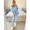 Sako elegantní dlouhý rukáv dámské (S/M ONE SIZE) ITALSKÁ MÓDA IMPLI228760/DU (Velikost S/M/L, Barva fialová)