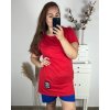 Šaty krátký rukáv dámské nadrozměr (XL/2XL/3XL ONE SIZE) ITALSKÁ MÓDA IMC24179/DR (Velikost 2XL/3XL, Barva Černá)