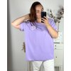 Tunika krátký rukáv dámská nadrozměr (3XL/4XL ONE SIZE) ITALSKÁ MÓDA IMWQ24101/DR (Velikost 3XL/4XL, Barva bílá)