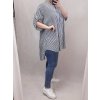 Košile krátký rukáv dámské nadrozměrné Viskozové (XL-5XL) ITALSKÁ MÓDA IM4211661/DR (Velikost XL-5XL, Barva červená)