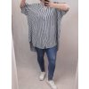 Košile krátký rukáv dámské nadrozměrné Viskozové (XL-5XL) ITALSKÁ MÓDA IM4211661/DR (Velikost XL-5XL, Barva červená)