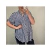 Košile krátký rukáv dámské nadrozměrné Viskozové (XL-5XL) ITALSKÁ MÓDA IM4211661/DR (Velikost XL-5XL, Barva červená)