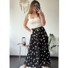 Sukně dlouhá s páskem dámská nadrozměr (S/M/L onesize) ITALSKÁ MÓDA IMWEC24011/DUR (Velikost M/L, Barva Černá)