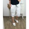Kraťasy šortky strečové dámské nadrozměr (2XL/3XL/4XL ONE SIZE) ITALSKÁ MÓDA IM424KEJSY/DR (Velikost 2XL/3XL, Barva bílá)