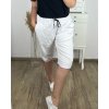 Kraťasy šortky strečové dámské nadrozměr (2XL/3XL/4XL ONE SIZE) ITALSKÁ MÓDA IM424KEJSY/DR (Velikost 2XL/3XL, Barva bílá)