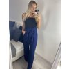 Kalhoty dlouhé letní dámské (S/M/L ONE SIZE) ITALSKÁ MÓDA IMM24M24200/DUR (Velikost M/L, Barva Černá)