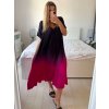 Šaty dlouhé oversize krátký rukáv dámské nadrozměr (42/44/46/48/50/5254/56/58 ONE SIZE) ITALSKÁ MÓDA IMWCA24087/DUR