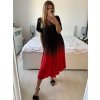 Šaty dlouhé oversize krátký rukáv dámské nadrozměr (42/44/46/48/50/5254/56/58 ONE SIZE) ITALSKÁ MÓDA IMWCA24087/DUR