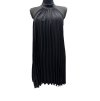 Šaty letní skládané bez rukávu dámské (S/M/L ONE SIZE) ITALSKÁ MÓDA IMWDK24360 (Velikost S/M/L, Barva béžová)