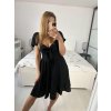 Šaty carmen mušelín krátký rukáv dámské (S/M/L ONE SIZE) ITALSKÁ MÓDA IMWCN24002/DU (Velikost M/L, Barva bílá)