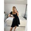 Šaty carmen mušelín krátký rukáv dámské (S/M/L ONE SIZE) ITALSKÁ MÓDA IMWCN24002/DU (Velikost M/L, Barva bílá)