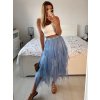 Sukně tylová dlouhá dámská (S/M ONE SIZE) ITALSKÁ MÓDA IMWAA234212/DU (Velikost S/M/L, Barva béžová)